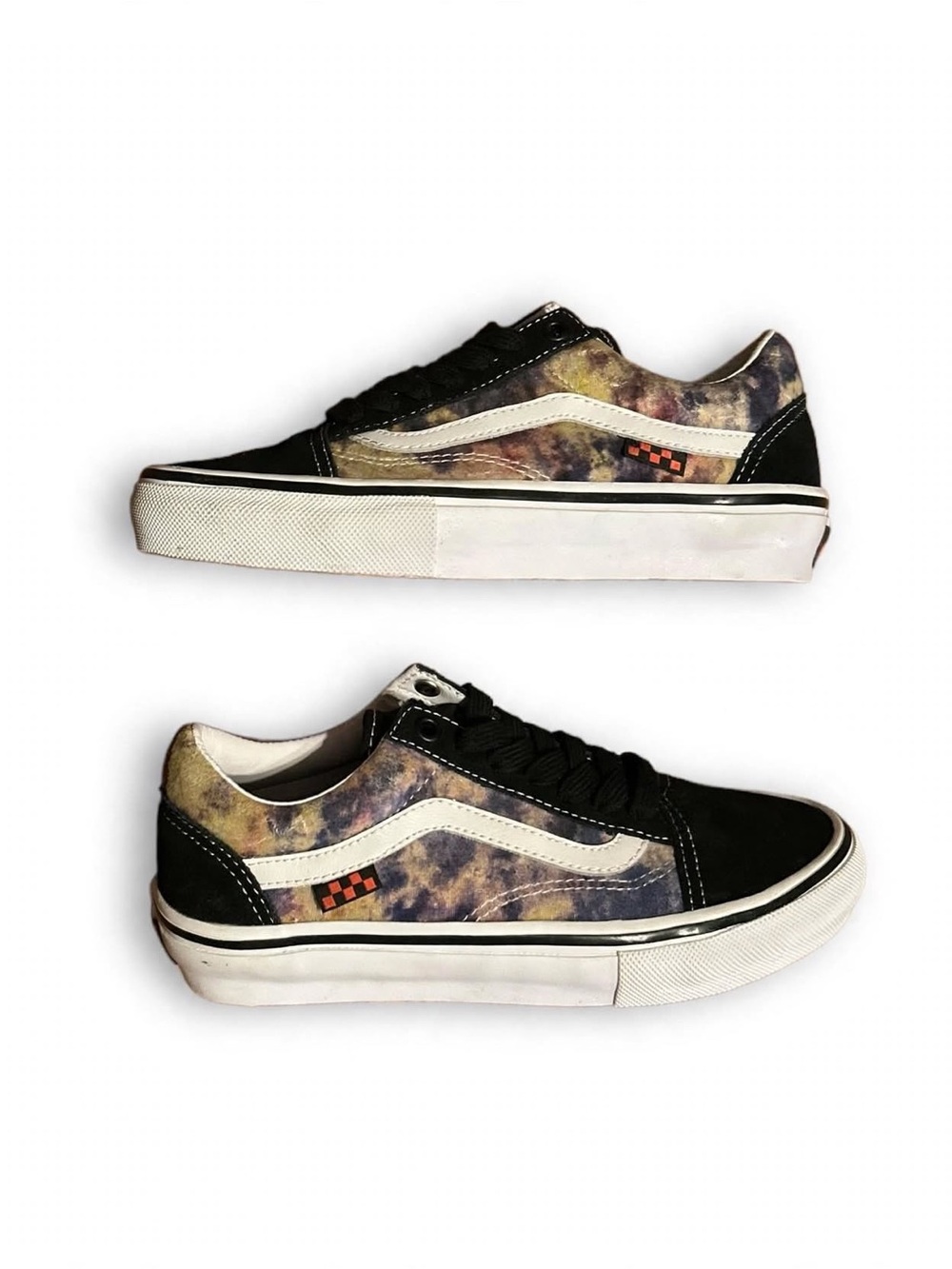 Vans Old Skool 508357 Tie Dye Black Mens 4 Womens 5.5 Skate Shoes NWOB New